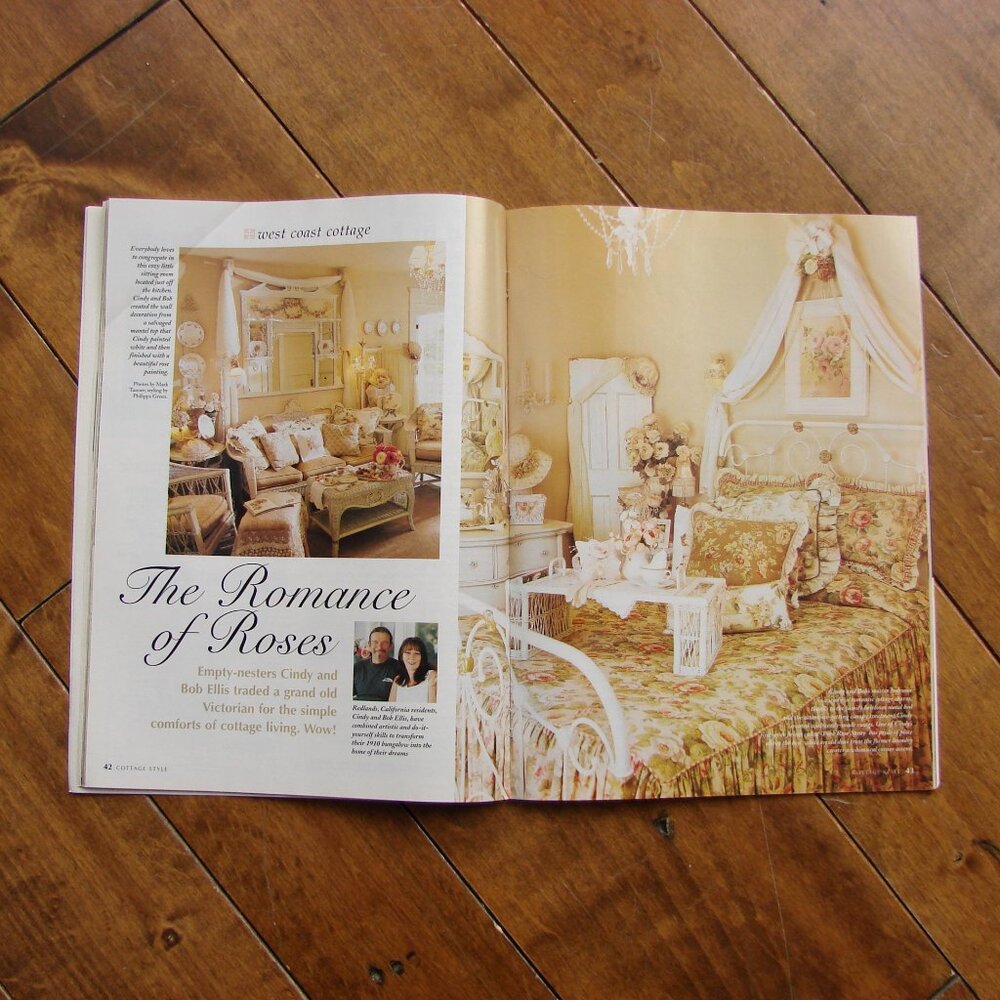 Flea Market Vintage Antique Decorating Magazines Lot of 5 Country Cottage Style - Picture 6 of 16